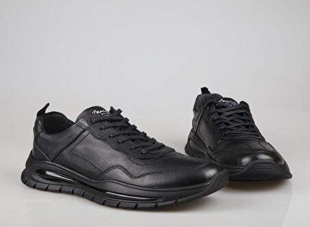 MARCOMEN 18418 Hakiki Deri Siyah Erkek Günlük Ayakkabı