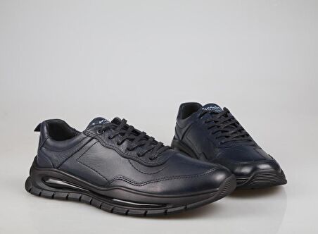 MARCOMEN 18418 Hakiki Deri Lacivert Erkek Günlük Ayakkabı