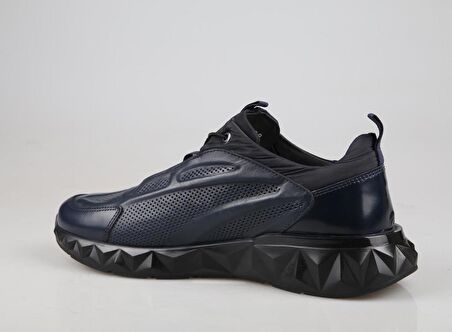 MARCOMEN 18489 Hakiki Deri Lacivert Erkek Günlük Ayakkabı