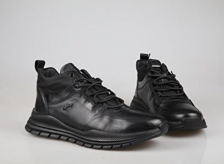 MARCOMEN 18006 Hakiki Deri Siyah Erkek Bot