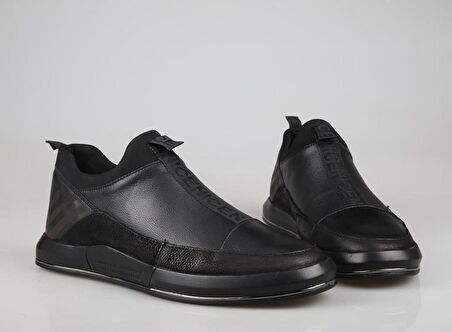 MARCOMEN 10451 Hakiki Deri Siyah Erkek Bot