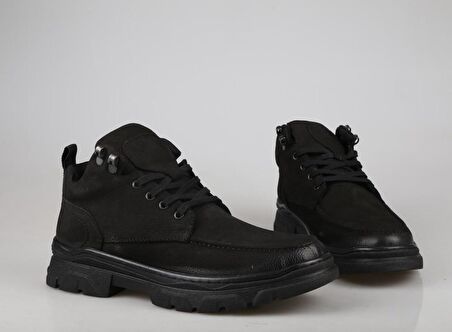 King West 24020 Siyah Nubuk Erkek Bot