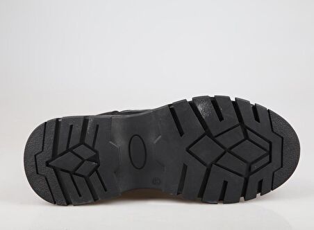 KOMCERO 3k1766 Hakiki Deri Siyah Erkek Bot