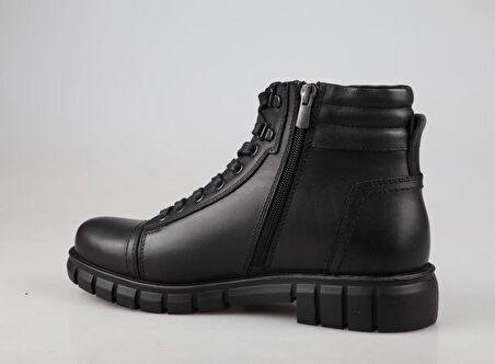 KOMCERO 3k8512 Hakiki Deri Siyah Erkek Bot