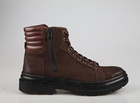 KOMCERO 3k8189 Hakiki Deri Kahve Nubuk Erkek Bot