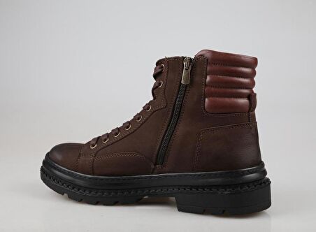 KOMCERO 3k8189 Hakiki Deri Kahve Nubuk Erkek Bot