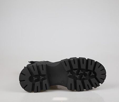 CASTLE BLACK 36871 Hakiki Deri Siyah Kadın Bot