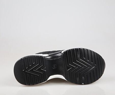 GUJA 24y300-14 Dolgu Topuk Siyah Kadın Sneakers