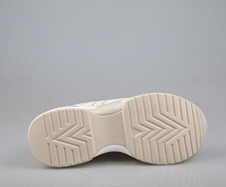 GUJA 24y300-14 Dolgu Topuk Bej Kadın Sneakers