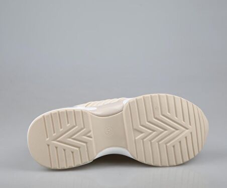 GUJA 24y300-8 Dolgu Topuk Bej Kadın Sneakers
