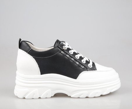 GUJA 24y361 Dolgu Topuk Siyah Kadın Sneakers