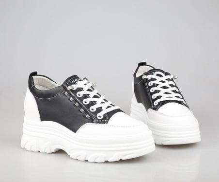 GUJA 24y361 Dolgu Topuk Siyah Kadın Sneakers