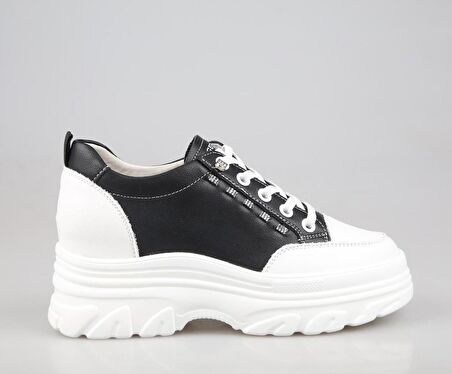 GUJA 24y361 Dolgu Topuk Siyah Kadın Sneakers