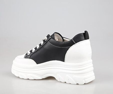 GUJA 24y361 Dolgu Topuk Siyah Kadın Sneakers