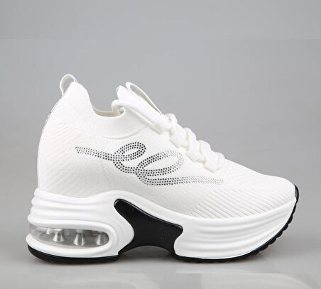 GUJA 24y300-9 Dolgu Topuk Beyaz Kadın Sneakers