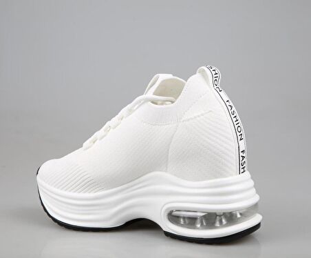GUJA 24y300-9 Dolgu Topuk Beyaz Kadın Sneakers