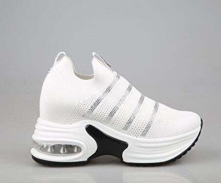 GUJA 24y300-4 Dolgu Topuk Beyaz Kadın Sneakers