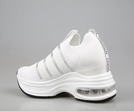 GUJA 24y300-4 Dolgu Topuk Beyaz Kadın Sneakers