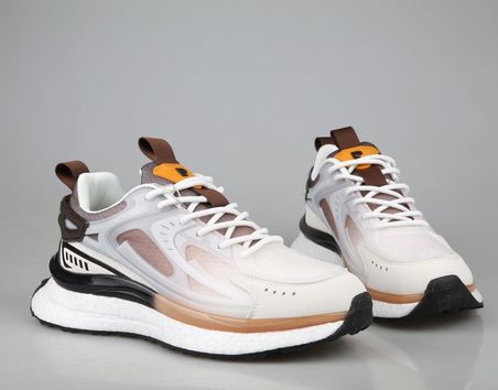 Pierre Cardin PCI-10105 Beyaz kahve Erkek Sneakers