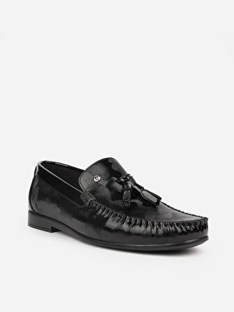Pierre Cardin 25108 Hakiki Deri Siyah Rugan Erkek Günlük Ayakkabı