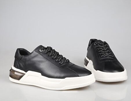 MARCOMEN 19179 Hakiki Deri Siyah Erkek Günlük Ayakkabı