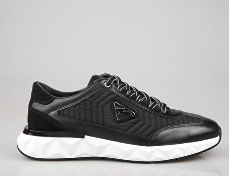 MARCOMEN 19498 Hakiki Deri Siyah-Beyaz Erkek Günlük Ayakkabı