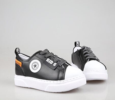 500 Siyah-Beyaz Çocuk Sneakers