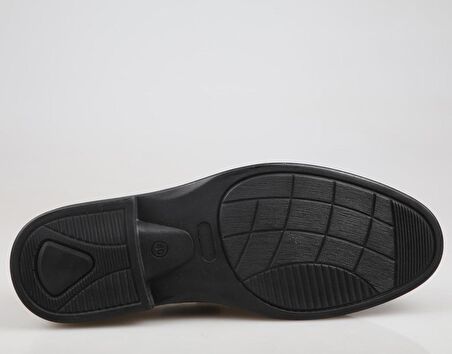 KOMCERO 4y0322 Hakiki Deri Siyah Erkek Günlük Ayakkabı