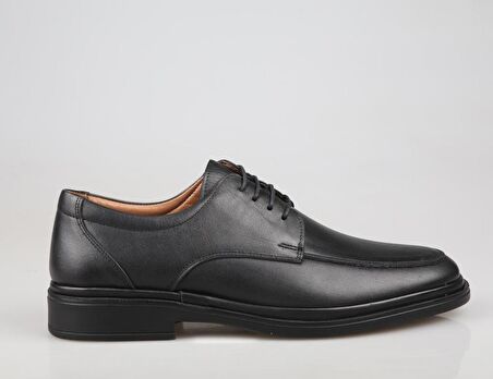 KOMCERO 4y1049 Hakiki Deri Siyah Erkek Günlük Ayakkabı