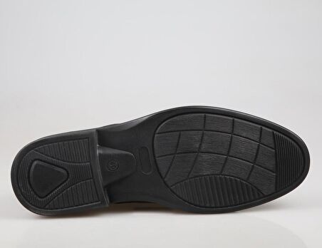 KOMCERO 4y1049 Hakiki Deri Siyah Erkek Günlük Ayakkabı