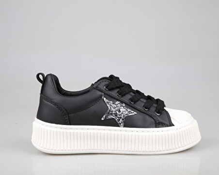 Style Star 7100 Siyah-Beyaz Kadın Sneakers