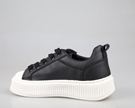 Style Star 7100 Siyah-Beyaz Kadın Sneakers