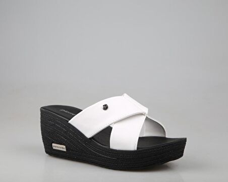 Pierre Cardin Pc-3513 Ortopedik Beyaz Kadın Terlik