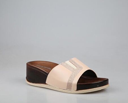 Pierre Cardin Pc-7021 Ortopedik Krem Kadın Terlik