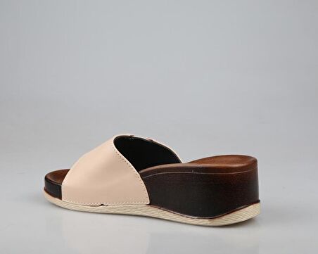 Pierre Cardin Pc-7021 Ortopedik Krem Kadın Terlik