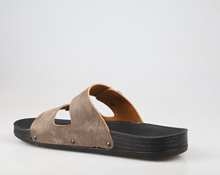 Pierre Cardin Pc-7241 Ortopedik Vizon Nubuk Erkek Terlik