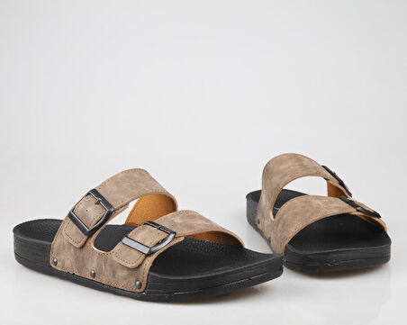 Pierre Cardin Pc-7241 Ortopedik Vizon Nubuk Erkek Terlik