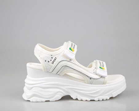 GUJA 24y413-9 Beyaz Kadın Sandalet