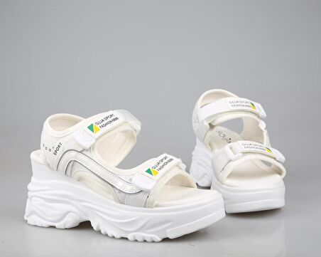 GUJA 24y413-9 Beyaz Kadın Sandalet