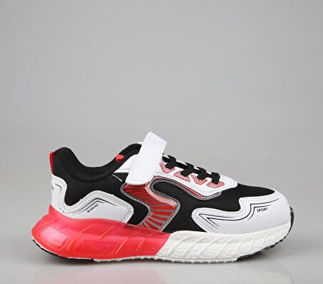 Cool Owen Siyah-Kırmızı Çocuk Sneakers