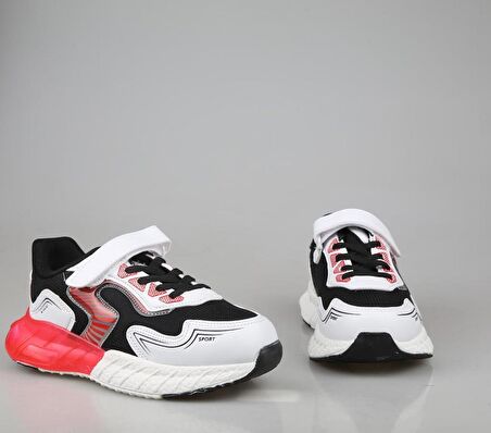 Cool Owen Siyah-Kırmızı Çocuk Sneakers