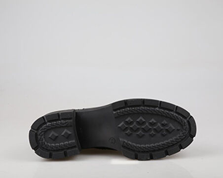 CASTLE BLACK 27362 Hakiki Deri Siyah Kadın Bot