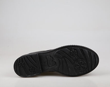 CASTLE BLACK 20915 Hakiki Deri Siyah Kadın Bot