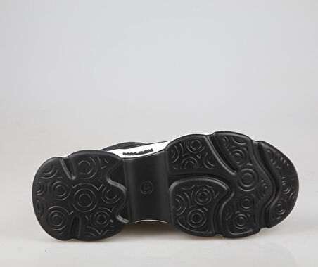 GUJA 23k302 Dolgu Topuk Siyah Kadın Sneakers