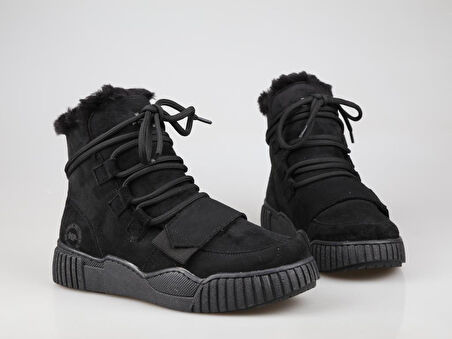 MP 242-1876 Siyah Suet Kadın Bot