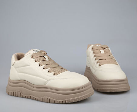 GUJA 24k382-1 Bej Kadın Sneakers