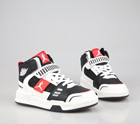 Cool King Siyah-Kırmızı Çocuk Sneakers