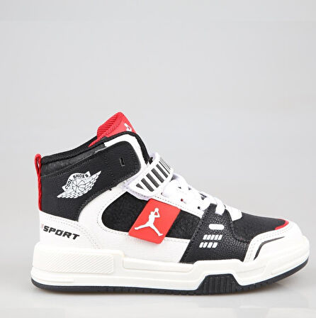 Cool King Siyah-Kırmızı Çocuk Sneakers