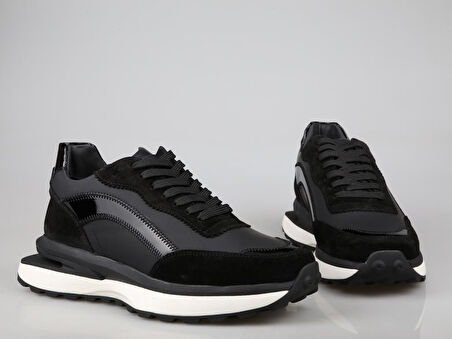 MARCOMEN 20343 Hakiki Deri Siyah Erkek Günlük Ayakkabı