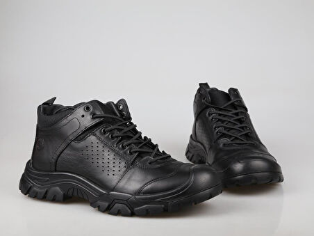 MARCOMEN 14287 Scootland Hakiki Deri Siyah Erkek Bot